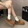 Mocasines 2026 Aumentadores de Altura para Personas Bajas Casuales de Suela Gruesa Zapatos Casuales Mujer Primavera Amarillo Retro Nuevo Estilo