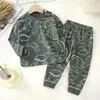 Conjunto de ropa interior para niños algodón puro otoño ropa interior térmica para bebé mallas largas ropa cálida para niños ropa infantil material de algodón puro