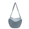 Bolsa Crossbody Feminina Estilo Coreano Grande Capacidade Nylon Bolinho Bolsa All-match Leve Artística Casual Bolsa de Axila Bolsa de Estudante