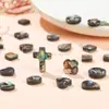 Jingde Joyería Concha de Abulón Natural Trébol de Cuatro Hojas Forma de Gota de Agua Cuentas Concha Cuentas Sueltas Accesorios de Joyería Colgante de Collar