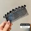 Pente de Cabelo de Pérola Levemente Luxuoso para Arrumar Franjas e Fios Soltos, Presilha de Cabelo Feminina para a Nuca, Acessório de Cabelo Feito à Mão