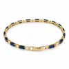 Pulseira feminina estilo popular cruzada estilo luxo leve pulseira feminina de zircônia colorida toque de alta qualidade estilo europeu e americano pulseira de strass atacado