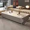 2025 Nueva Mesa de Centro Sala de Estar Hogar Gama Alta Accesible Lujo Popular Rectangular Pizarra Mesa de Centro Gabinete de TV Combinación