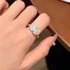 Anillo de Plata de Ley S925 con Moissanita Brillante, Planeta Giratorio en Órbita, Anillo de Alta Gama para Mujer, Venta al por Mayor de Fábrica