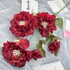 Peonía de flor de seda artificial transfronteriza, regalo de San Valentín, flor para decoración de salón de bodas de hotel y hogar, flor falsa DIY