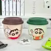 Taza Shin-chan con Tapa artículo genuino Cerámica Conjunta Taza de Agua Infantil Dibujos Animados Linda Taza de Regalo Venta al por Mayor