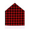 Funda de Silla Cuadrada Negra y Roja de Navidad Transfronteriza Decoraciones para Sillas Decoraciones de Silla de Navidad