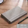 Cuaderno de banda A5 de piel de oveja para empresa, se puede imprimir logo, cuero suave de alta calidad, diario exquisito, libro para conferencias de trabajo