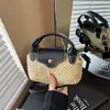 2026 Nuevo Estilo Bolso Cruzado de Hombro Tejido Estilo Festivo Simple y Versátil para Mujer, Adecuado para el Trayecto Diario y el Uso Casual, Bolso de Mano Pequeño de Lujo Ligero para Mujer