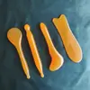 Tabla de Masajeador Raspador de Cera de Abeja de Resina Pequeña Rasuradora Masajeador de Cuello Cintura Estiramiento de Tendones Faciales Palo Fisioterapia de Meridianos