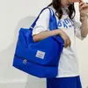 Bolsa de Viagem Grande Capacidade com Compartimento Independente para Sapatos Moda Separação Úmido e Seco Bolsa de Mão Pode Cobrir Mala de Rodinhas Fábrica Atacado