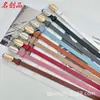 Cinto de Couro Feminino de Alta Qualidade Estilo Novo 1,5cm, Simples e Fashionável Versátil Cinto Decorativo para Vestido para Mulheres