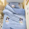 Capa de Edredom Infantil de Lã de Leite Peça Única Inverno Veludo Plus Acolchoada Fleece de Coral Plush Cobertura de Colchão para Meninos de Jardim de Infância