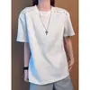 Camiseta de Manga Curta Masculina Marca Tendência Verão Solta Casual 2026 Nova Chegada Celebridade da Internet Tendência ins Top Simples Manga Curta