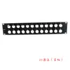 Panel de parcheo para rack de servidor de 19 pulgadas 1U2U, panel ciego de socket tipo D XLR HDMI/USB, panel de 8 bits 12 bits 16 bits