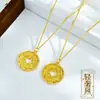 Transfronterizo Nuevo Simple Moda Estilo Ins Colgante Hebilla de Seguridad Literario Retro Moneda Diseño Personalizado Nicho Lujo Ligero