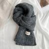 Bufanda de Flor de Mohair Huevo Coreano para Mujer Invierno Suave Cera Lana Tejida Cálida Engrosada Estudiante ins Tendencia