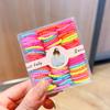 Banda de goma para niños en caja, cuerda para la cabeza para niños, banda para el cabello para niñas, banda de goma para niñas, el cabello del bebé no lastima el pulgar