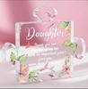 Transfronterizo Nuevo Día de San Valentín Acrílico Transparente Curva Regalo Día de la Madre para Amigos Decoraciones de Escritorio