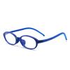 Gafas Boca anti-luz azul para niños, con marco ovalado, tendencia anti-luz azul, gafas de aprendizaje de moda para niños SH29009