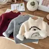 Suéter para bebé 2026 estilo nuevo, una sola pieza de polar, lindo suéter tejido para niños, ropa de invierno para bebés, suéter grueso para niños