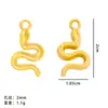 Tendencia China 2025 Año de la Serpiente Llavero Colgante DIY Paz y Alegría Oro Mate Colgante Pulsera Hombres y Mujeres Regalo de Año Nuevo