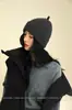Gorro 100% Lana Merino con Puño para Mujer, Cálido Gorro Tejido de Otoño e Invierno, Lindo Gorro de Lana que Canta, Gorro de Poner, Moderno