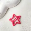 Pinza para el pelo de estrella de dopamina Y2K para niñas, Pinza lateral para flequillo infantil, Lindo BB clip de estrella de cinco puntas, Accesorio para el cabello