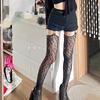 Medias Negras de Encaje Finas de Moda Hasta la Rodilla para Mujer, Calcetines Negros Altos de Tubo Nuevos, Medias Estilo Japonés, Moda Ins