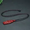 Colgante original de cinabrio, estilo corazón de cinabrio dorado púrpura, colgante con cierre de princesa, para hombres con Guanyin, para mujeres con Buda, amuleto de año de nacimiento
