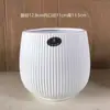 Maceta de Cerámica Estilo Europeo Retro de Pie Alto Personalidad Creativa Redonda Grande Blanco Beige Hogar Sala de Estar Balcón Uso Universal