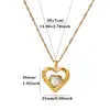 Elegante e moderno colar de flor de zircônia em formato de coração banhado a ouro 18k, corrente para clavícula feminina, joia de presente, best-seller transfronteiriço