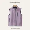 Chaleco Casual Exterior para Hombre de Primavera y Otoño, Cárdigan de Forro Polar, Chaleco sin Mangas con Cremallera para Jóvenes, Chaleco Infantil, Combinación Padre-Hijo