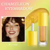 Set de Sombras de Ojos Líquidas Brillantes Camaleón Multicolor Transfronterizo Glitter Arcoíris Metal Fantasía Sirena Maquillaje Facial para Ojos