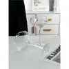 Ins Nicho Romântico Francês Diamante Champanhe Vinho de Frutas Taça de Cocktail Taça de Mistura para Cocktail Cálice