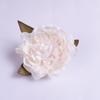 Cabeza de flor de rosa de peonía artificial de moda nacional, tocado de traje Tang Hanfu, accesorios para decoración del hogar, fondo de pared de flores de boda