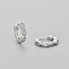 Pendientes Geométricos de Círculo y Piedra Marquise Transfronterizos Europeos y Americanos para Mujer, Pendientes de Ola de Agua, Lujo Ligero, Pendientes Simples y Versátiles