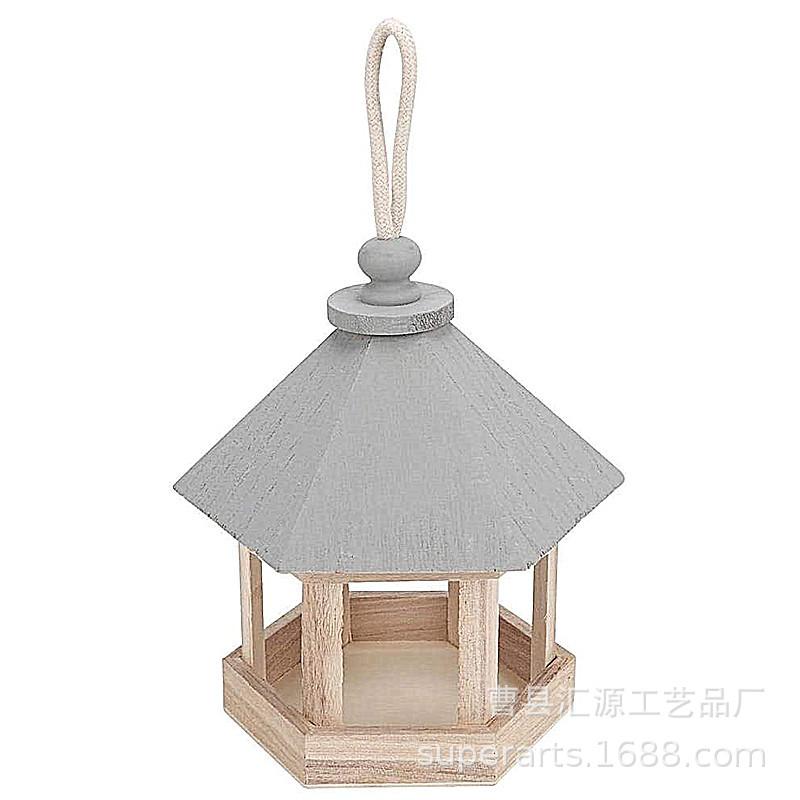 26 定做出口外贸木制喂鸟台 松木桐木喂鸟器 (1)