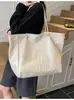 Bolsa Tote Casual da Moda, Bolsa de Ombro Retro Tendência Estilo Coreano de Grande Capacidade, Bolsa de Braço Versátil e Estilosa de Alta Qualidade para o Dia a Dia
