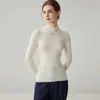 Llegada Nueva 2026 Suéter Base de Cachemir 100% para Mujer, Cuello Semi Alto, Corte Ajustado, Capa Base de Cachemir Puro, Otoño Invierno