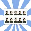 Cazador de demonios: Kimetsu No Yaiba Nezuko Zenitsu Foto de Identificación de 1 pulgada Soporte para Reuniones Foto Estrella Periféricos