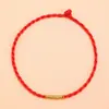 Pulseira de Fio Vermelho com Nó de Diamante para o Ano do Cavalo, Adequada para o Ano do Cavalo, Ano Novo e Ano do Zodíaco