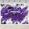 Banner de Fundo da 26ª Nova Série de Formatura Transfronteiriça para Decoração de Festa Interna e Externa
