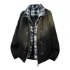 M-8XL2026 Nuevo Modelo Chaqueta de Algodón a Cuadros para Hombre, Acolchada Otoño e Invierno, Gruesa, Holgada, Casual