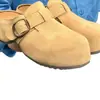 Aumento de Altura de 5 CM ~ Pantuflas Casuales Perezosas de Hebilla y Punta Cerrada para Mujer, Verano 2026, Que Aumentan la Altura, Cómodas, Pantuflas Birkenstock para Exteriores