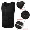Traje deportivo de neopreno europeo y americano con cremallera y cinturón para el sudor, ropa moldeadora ajustada para hombres.