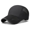 Gorra de Béisbol de Verano Nueva Lisa Perforada Secado Rápido Parche Hueco Sombrero de Protección Solar Moda Simple Gorra de Papá Transfronterizo
