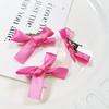 Paquete de 8 Moño de Listón Rosa Pasador Pequeño para el Cabello Pin de Prefacio Tocado ins Dulce Lindo Pasador Tejido para el Cabello