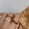 Conjunto Criativo Anel de Resina Design Feminino Senso de Design Nicho Fofo Hip Hop Anel Personalidade Simples Joia Anel Atacado