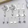 Colgante de Hacha Herramienta Antigua de Aleación de Plata Vintage Transfronterizo Accesorios para Joyería de Pulsera Collar Llavero DIY
